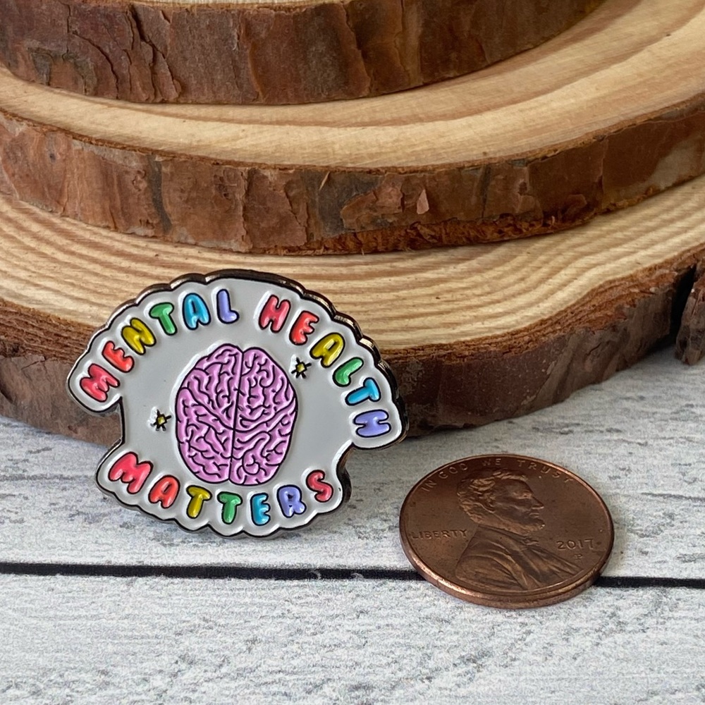 Mental Health Matters Enamel Pin/ Brooch Lapel - Picture 3 of 6
